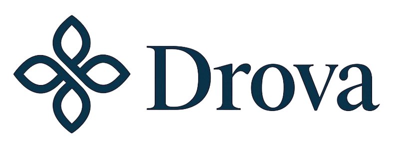 Drova mobile car wash service company logo